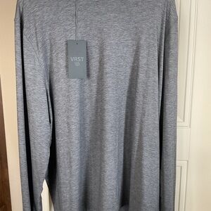 VRST Men's Heather Gray Long Sleeve Tee